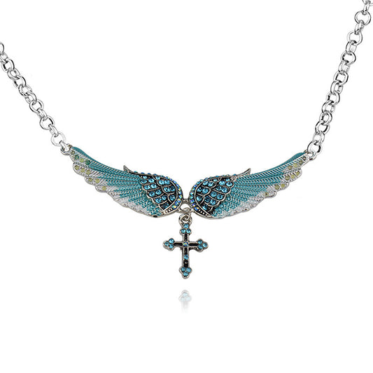 Explosive European And American Angel Wings Angel Wings Necklace